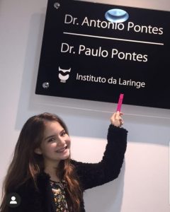 Sophia Valverde e Dr. Antonio Pontes